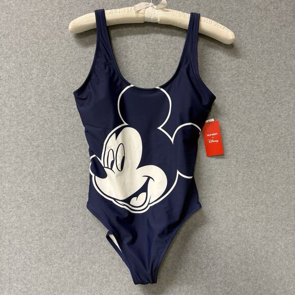 Old Navy x Disney Mickey Mouse One-Piece Swimsuit Woman’s Medium HTF NEW NWT - Picture 1 of 10